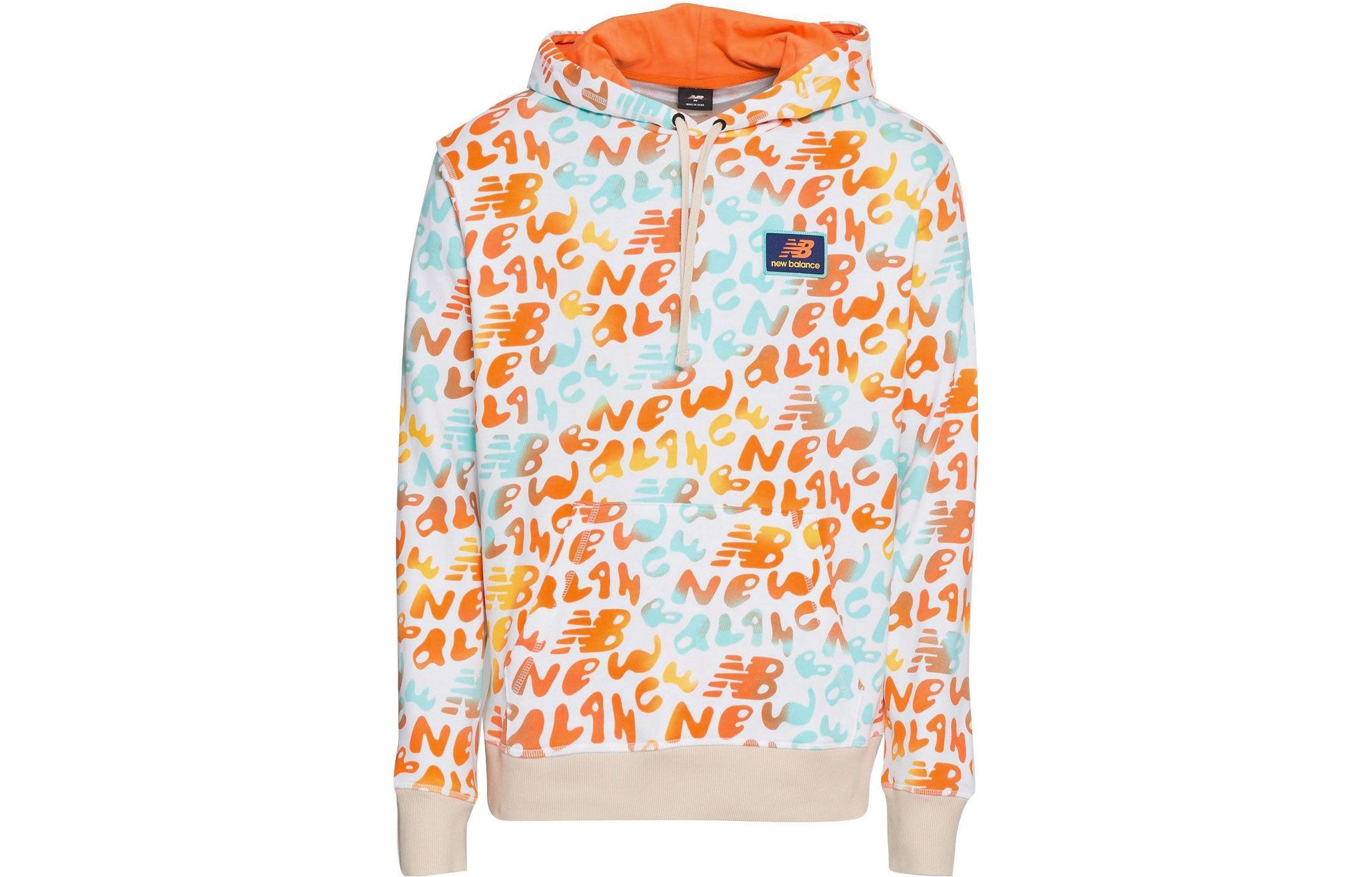 New Balance Logo Patch Drawstring Hoodie Multicolor MT21562C-TU