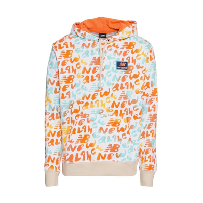 New Balance Logo Patch Drawstring Hoodie Multicolor MT21562C-TU