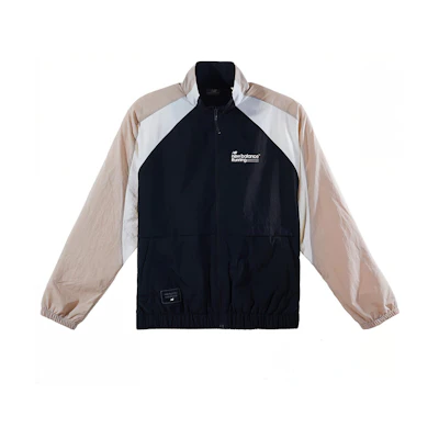 New Balance Logo Patchwork Colorblock Retro Lightweight Jacket Unisex Black NAE12131-BK
