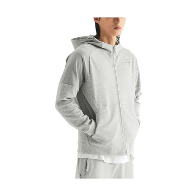 New Balance Logo Print Full-Zip Hoodie Jacket Men’s Gray NBMDD31033-15