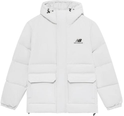 New Balance Jaket Hoodie Putih Zip Tersembunyi dengan Logo. AMJ23340-GYM Order New Balance Jaket Hoodie Putih Zip Tersembunyi dengan Logo. AMJ23340-GYM