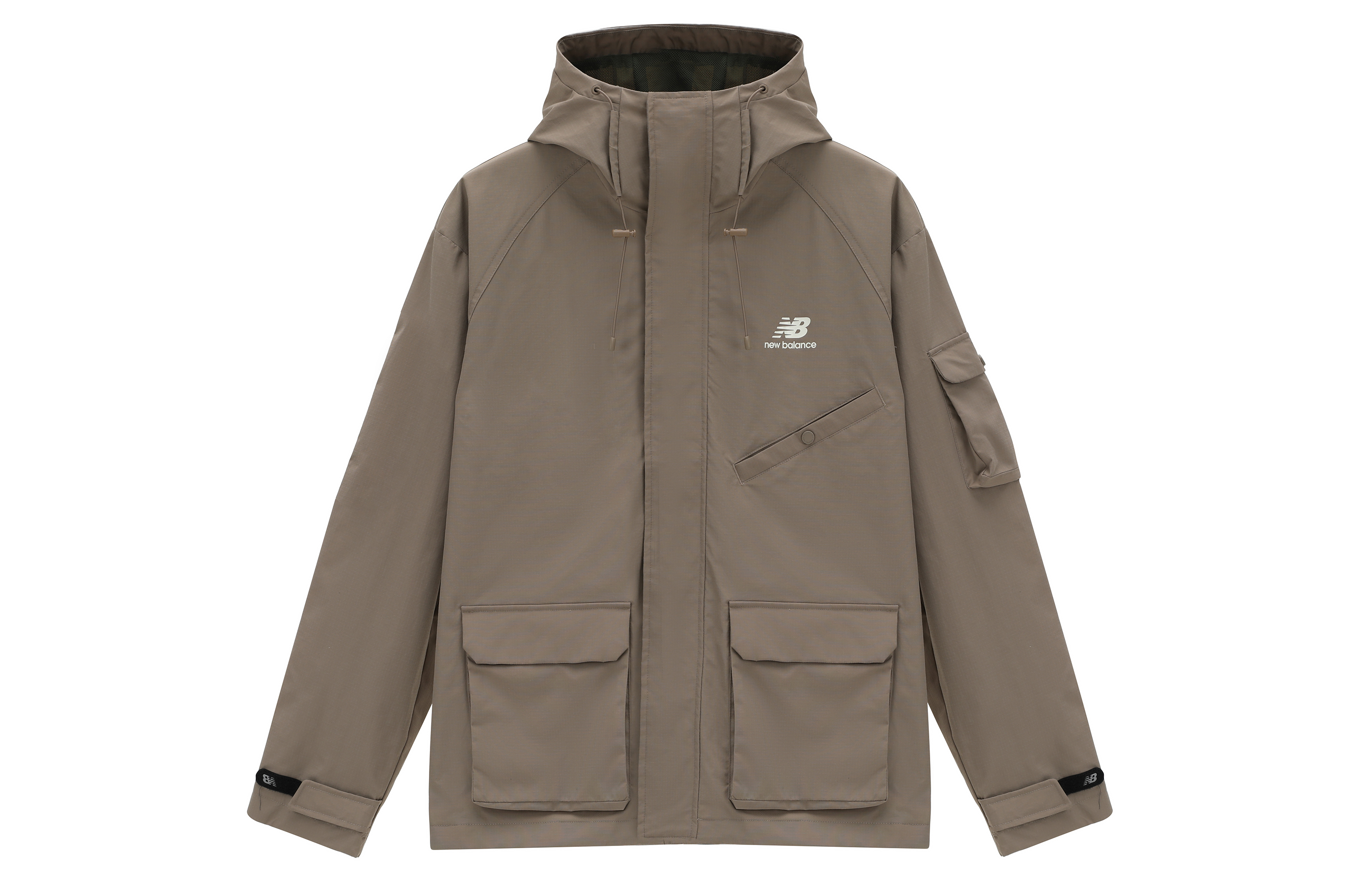 Order New Balance 標誌連帽防風外套 男女同款 亞麻色 AMJ31320-DRI