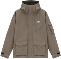 Order New Balance 標誌連帽防風外套 男女同款 亞麻色 AMJ31320-DRI