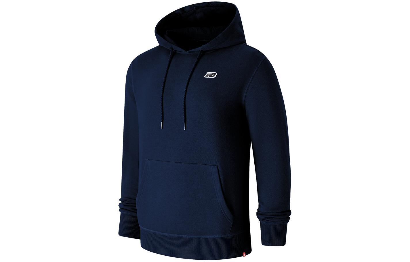 New Balance Logo Print Hoodie Navy Blue MT23602-ECL