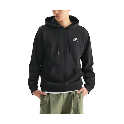 New Balance Logo Print Pullover Hoodie Black () NBN0D31013-19