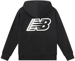 New Balance Logo Print Pullover Hoodie Black AMT23511-BK New Balance Logo Print Pullover Hoodie Black AMT23511-BK