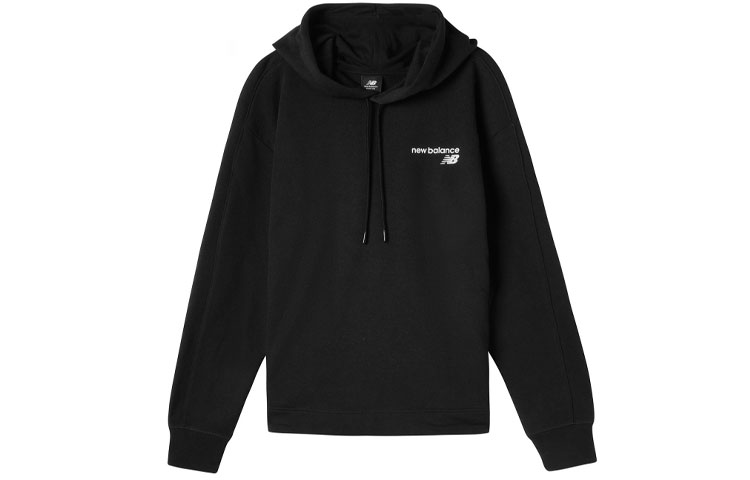 New Balance Logo Print Pullover Hoodie Black MT11903-BK
