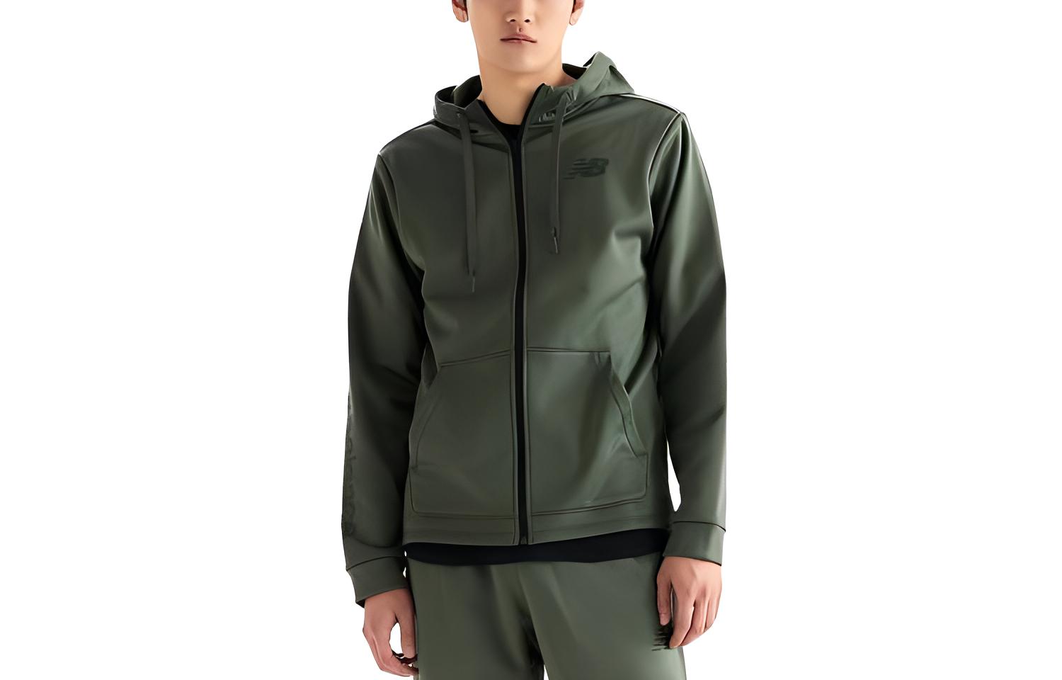 New Balance Logo Print Zip-Up Hoodie Jacket NBMDD4S011-40