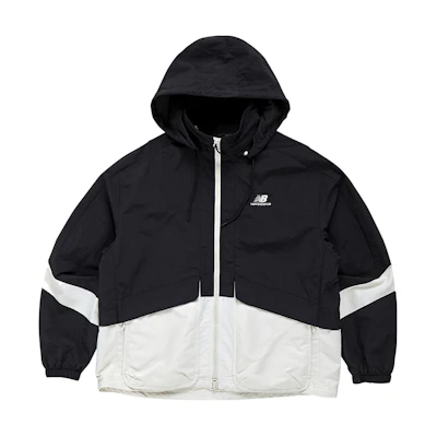 New Balance Logo Print Zip Hoodie Jacket Black (Unisex) NBNMC12013-19