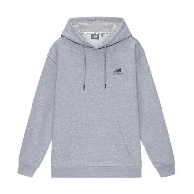New Balance Logo Printed Pullover Hoodie Unisex Gray 5CB33213-GR