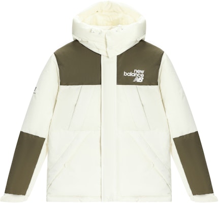 New Balance Logo Printed Windproof Hooded Down Jacket White Unisex Winter Coat. AMJ24377-CIC Order New Balance Logo Printed Windproof Hooded Down Jacket White Unisex Winter Coat. AMJ24377-CIC