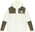 Order New Balance Logo Printed Windproof Hooded Down Jacket White Unisex Winter Coat. AMJ24377-CIC