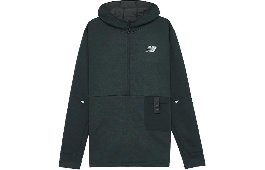 New Balance Logo Pullover Hoodie in Dark Grey MT11276-BKH