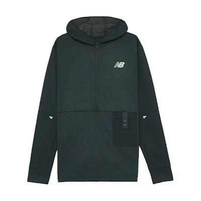New Balance Logo Pullover Hoodie in Dark Grey MT11276-BKH