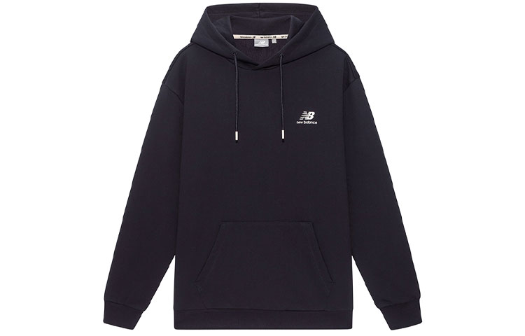 New Balance Logo Pullover Hoodie Unisex Black 5CB33213-BK