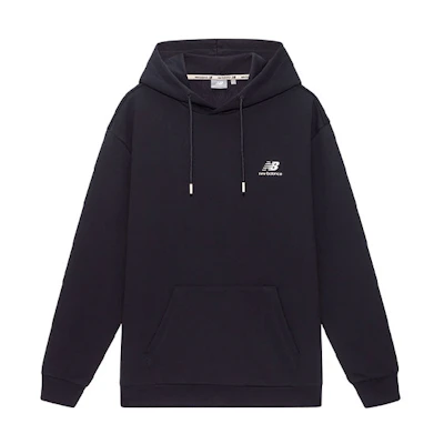 New Balance Logo Pullover Hoodie Unisex Black 5CB33213-BK