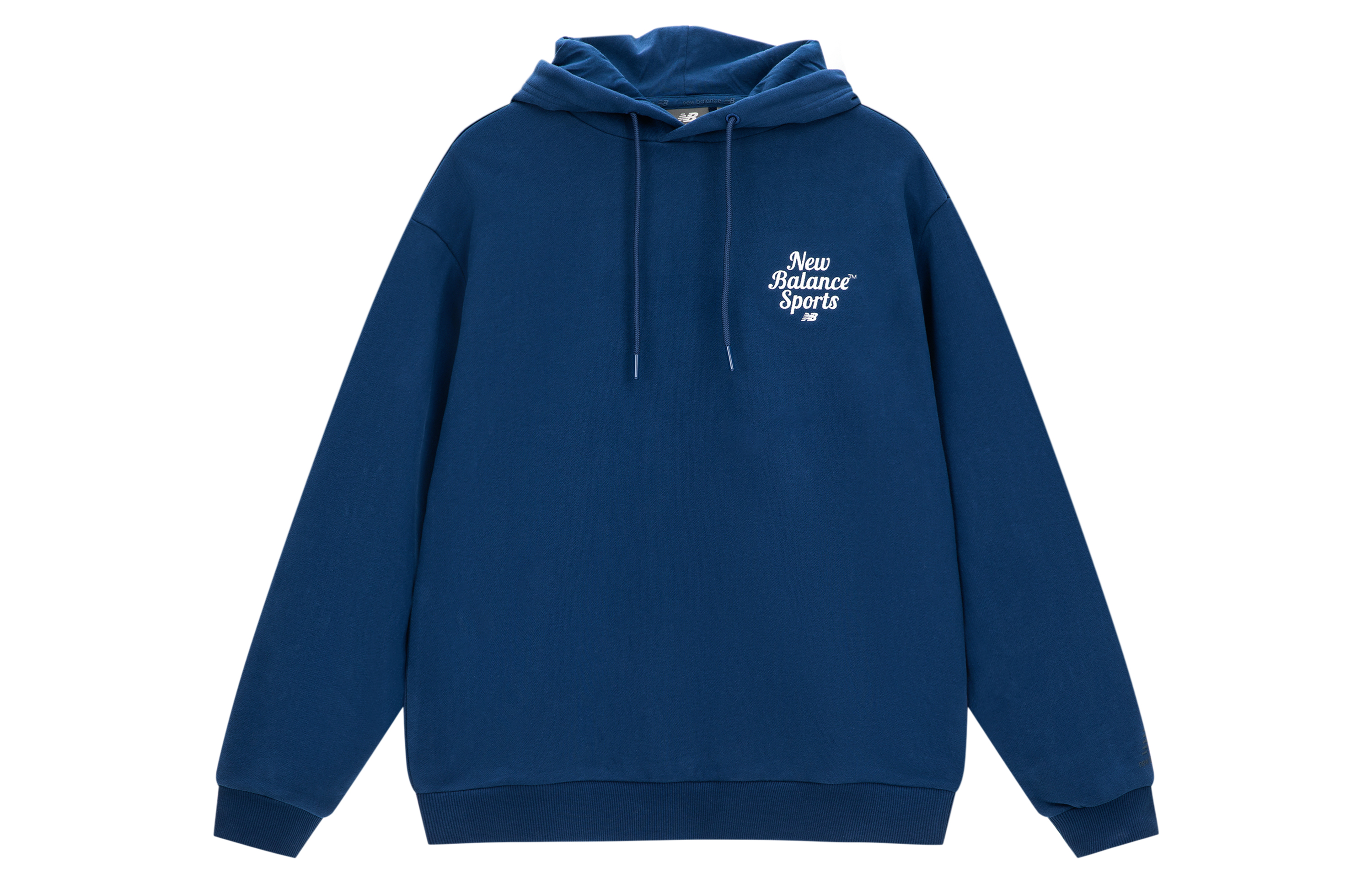 New Balance Logo Pullover Hoodie Unisex Navy - Casual Loose Fit Autumn/Winter 5CD38061-NV