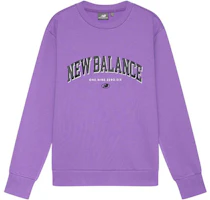 New Balance Logo Purple Crewneck Sweatshirt Unisex 5CC17083-PUR New Balance Logo Purple Crewneck Sweatshirt Unisex 5CC17083-PUR