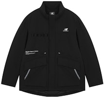 New Balance Logo Stand Collar Puffer Jacket Unisex Black. 5PB42191-BK New Balance Logo Stand Collar Puffer Jacket Unisex Black. 5PB42191-BK
