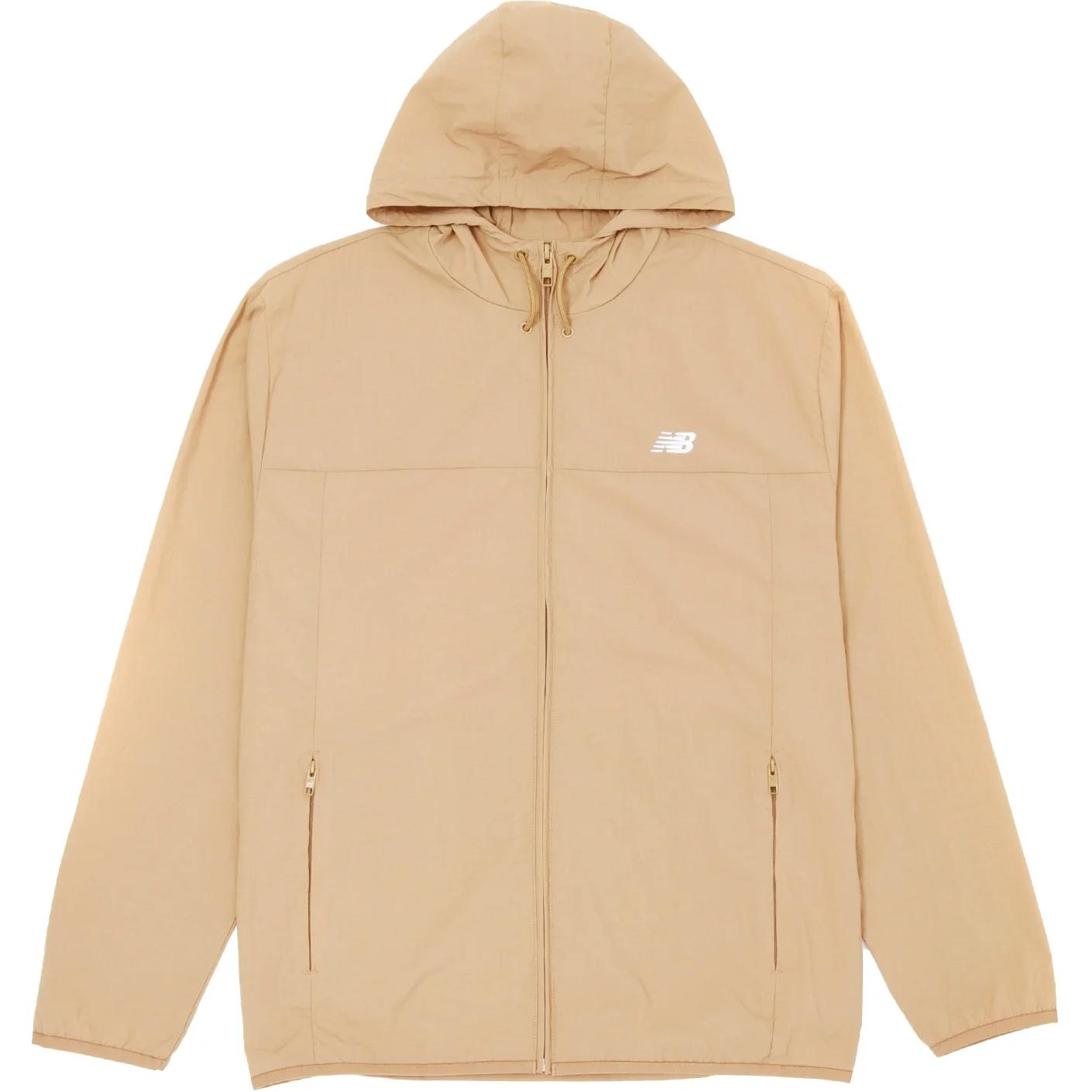New Balance Logo Windbreaker Jacket - Prairie Beige MJ41506-GIN
