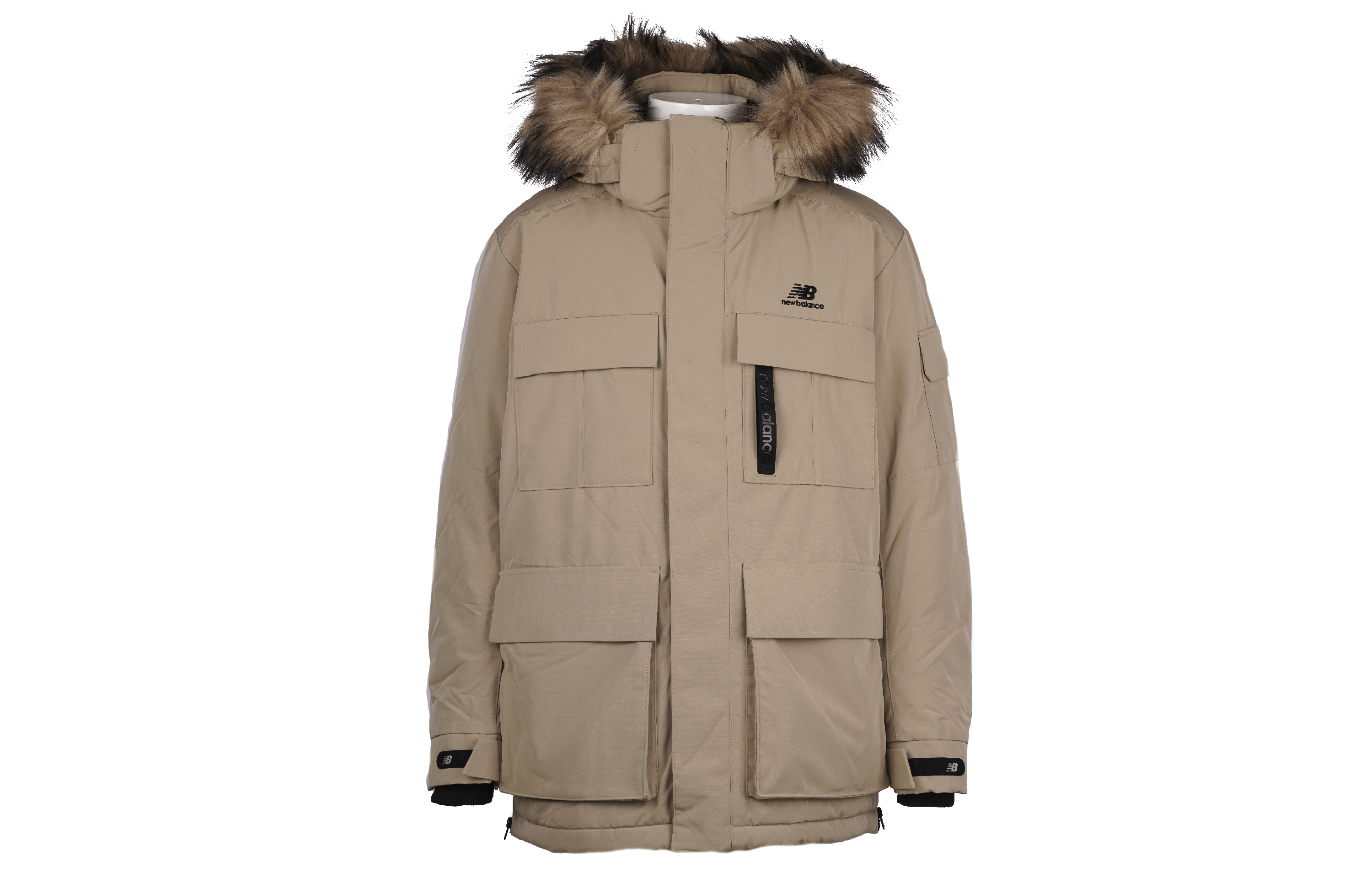 Order New Balance Jaket Panjang Khaki Musim Dingin Tebal Hangat Mantel. NPA46021-BEI