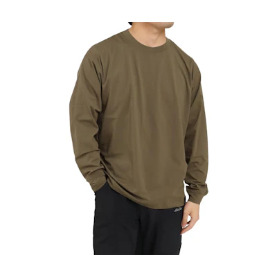 New Balance Loose Fit Crewneck Long Sleeve Sweatshirt Khaki JMTL2277-DRC