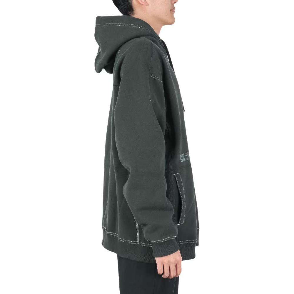 Details for 新百伦深灰色字母印花宽松版连帽衫 AMT25022-PHM