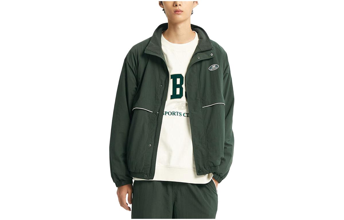 New Balance Loose Fit Single-Breasted Jacket Green NBNAD41913-62