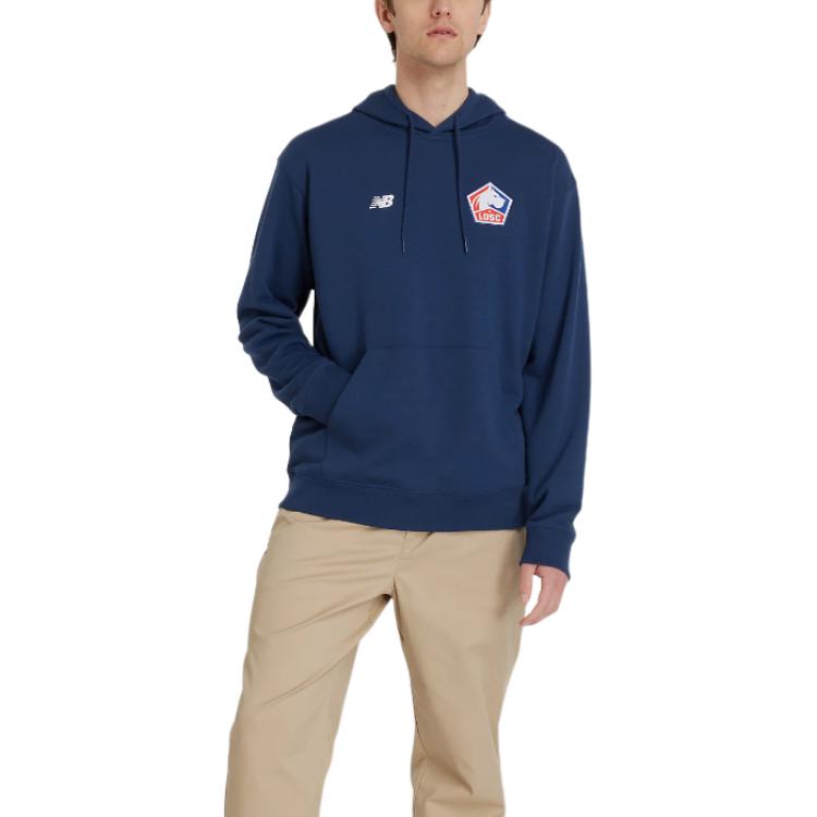 New Balance LOSC Soft Comfortable Hoodie Navy Blue Long Sleeve MT231471-NNY