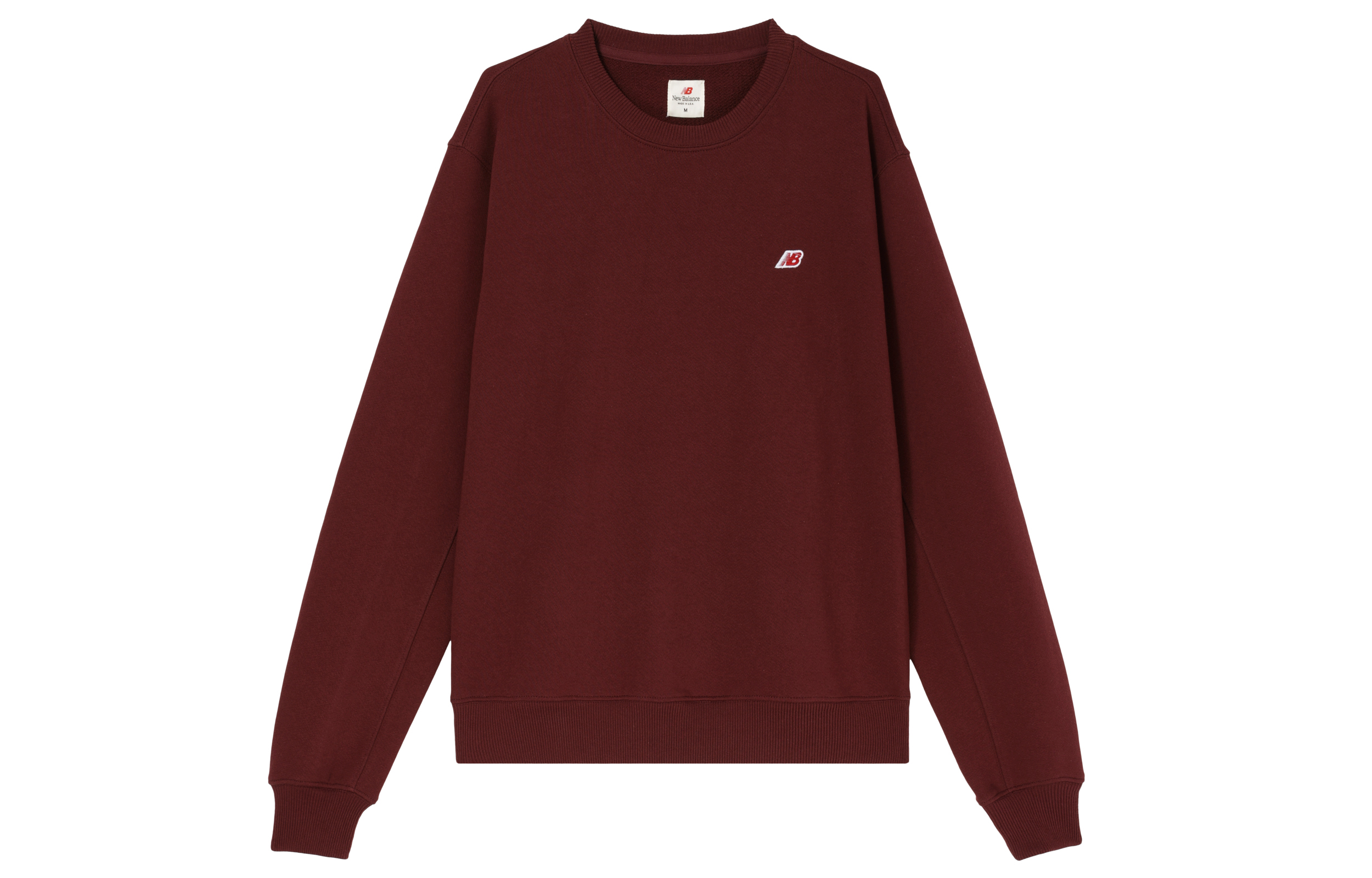 New Balance Made in USA Crewneck Sweatshirt Red - Stylish Logo Knit Pullover MT21541-NBY