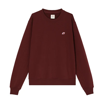 New Balance Made in USA Crewneck Sweatshirt Red - Stylish Logo Knit Pullover MT21541-NBY