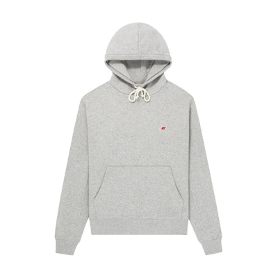 New Balance Made in USA Embroidered Logo Hoodie Unisex Gray Pullover MT41543-AG