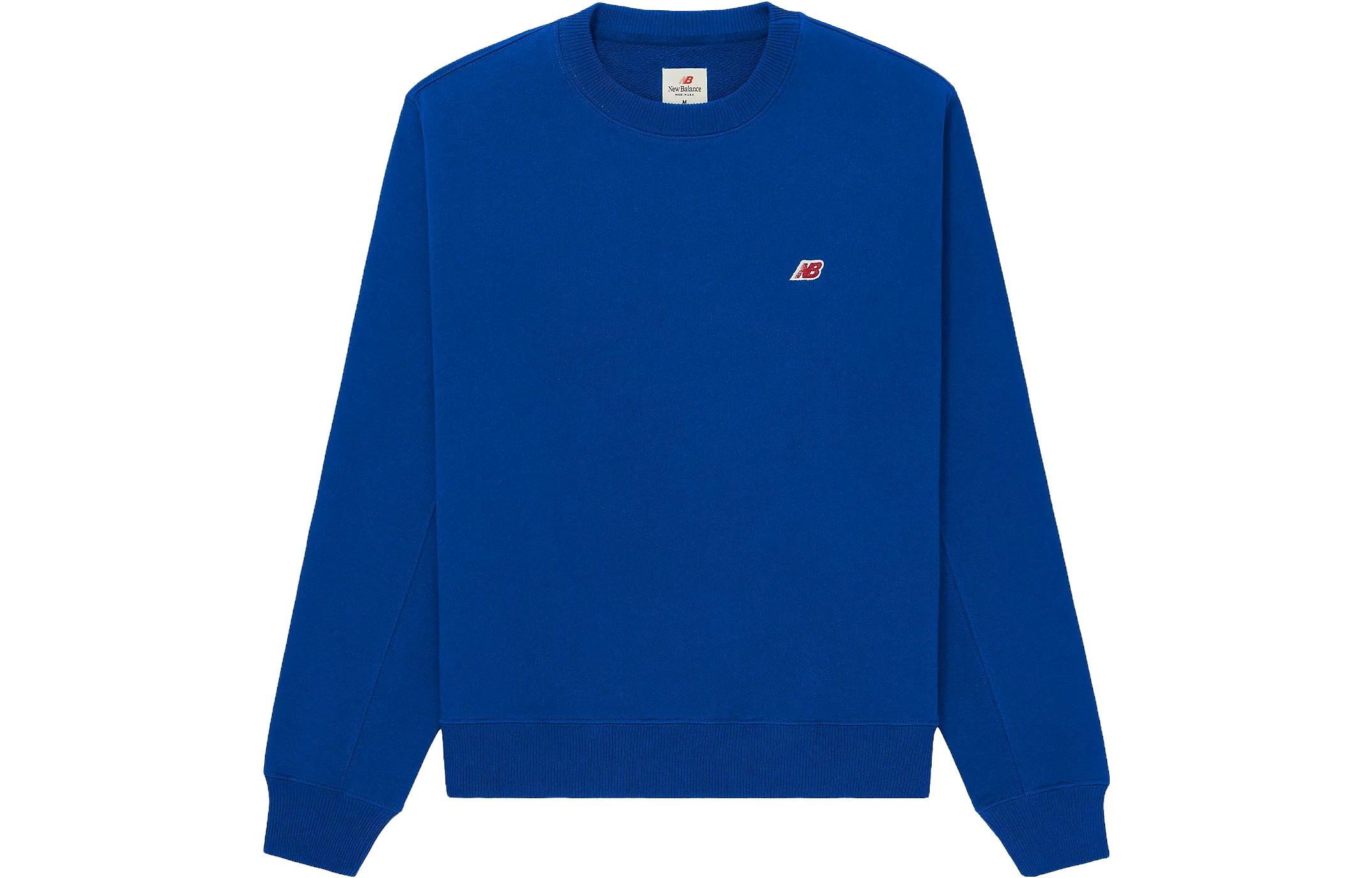 New Balance Made in USA Logo Crewneck Sweatshirt Unisex Blue MT21541TRY