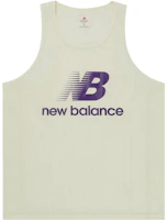 New Balance Made in USA Logo Mesh Yellow Relaxed Unisex Sports Tank Top. MT31545-DGL New Balance Made in USA Logo Mesh Yellow Relaxed Unisex Sports Tank Top. MT31545-DGL