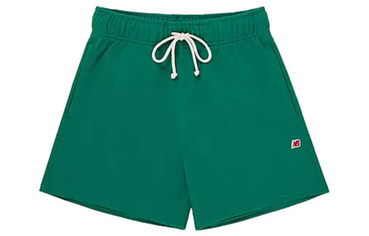 New Balance Made in USA Relaxed Fit Drawstring Shorts Green Unisex. MS21548-ECS