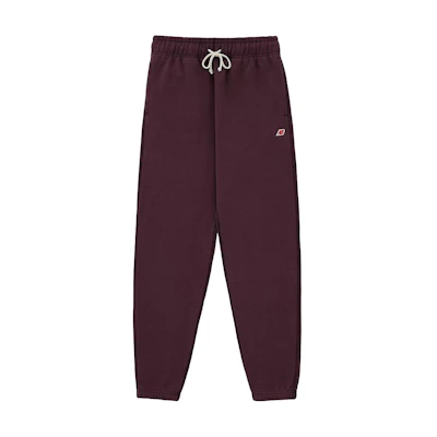 New Balance Made in USA Sweatpants FW24 Red Knit Lightweight Joggers. MP43547-PLN