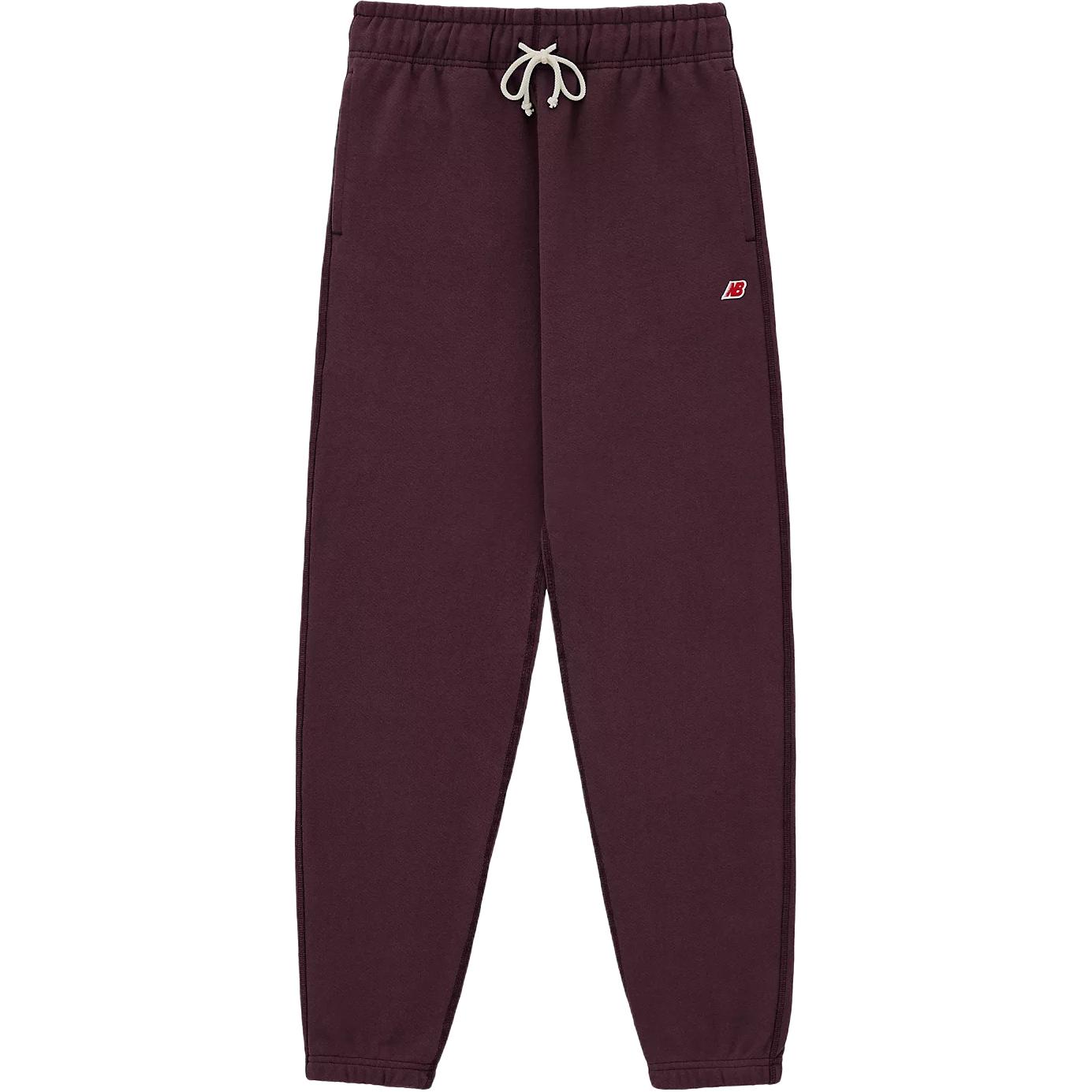 Order 뉴발란스 메이드 인 USA FW24 레드 니트 가벼운 조거 팬츠. MP43547-PLN