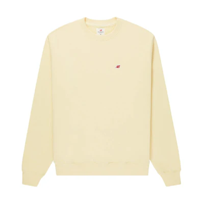 New Balance Made in USA Yellow Crewneck Logo Embroidery Sweatshirt MT41544-MZ