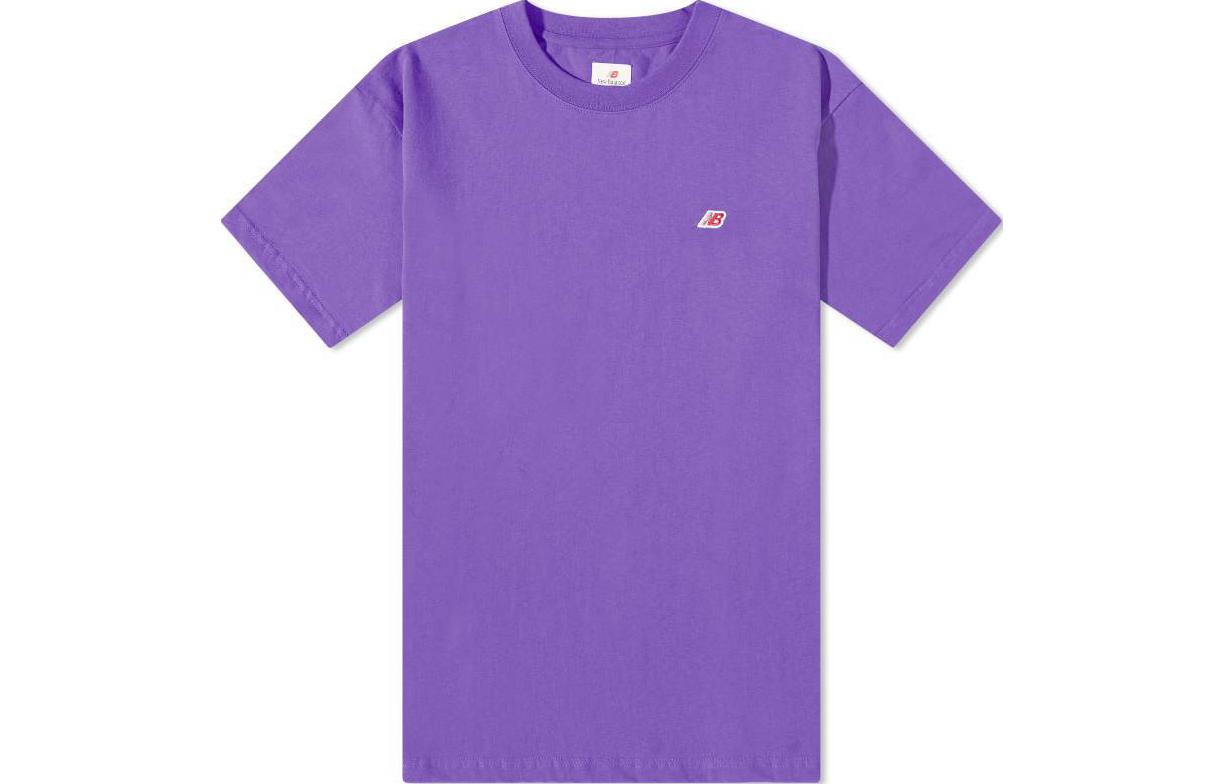 Order ニューバランス MADE ソリッドカラー ドーパミンTシャツ パープル クルーネック MT21543-PRP