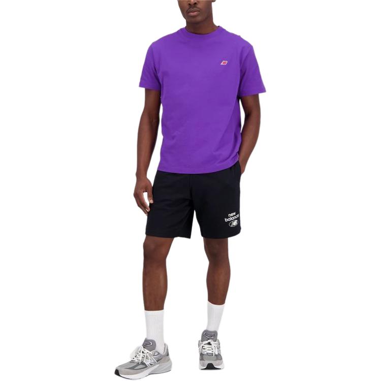 Lookbook ニューバランス MADE ソリッドカラー ドーパミンTシャツ パープル クルーネック MT21543-PRP