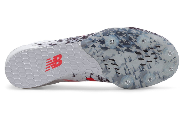 Lookbook New Balance MD500v5 钉鞋 '白灰红' 田径鞋 MMD500W5