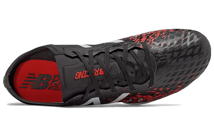 Lookbook New Balance MD800 v5 Spike 'Hitam Putih Merah' MMD800B5