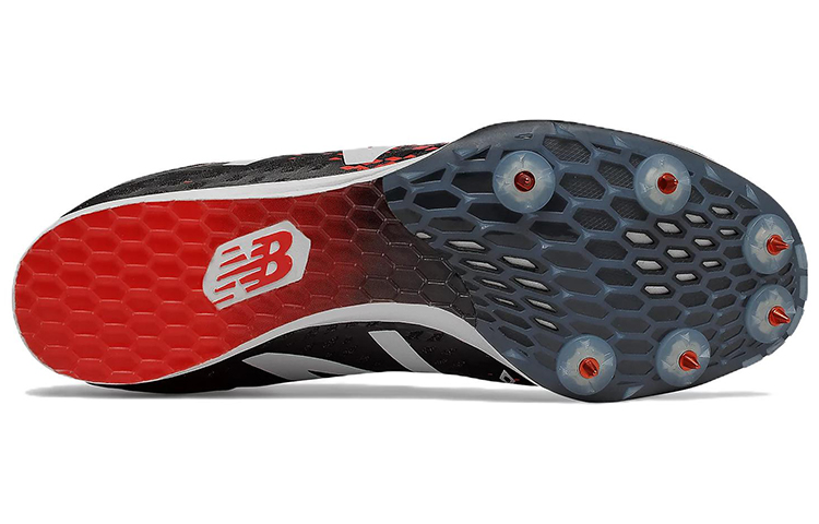 Shop New Balance MD800 v5 Spike 'Hitam Putih Merah' MMD800B5