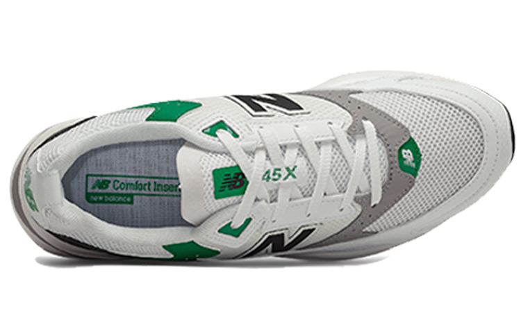 Lookbook New Balance Heren MS45XLC1 D Lifestyle Wit/Zwart/Groen Sneakers MS45XLD1
