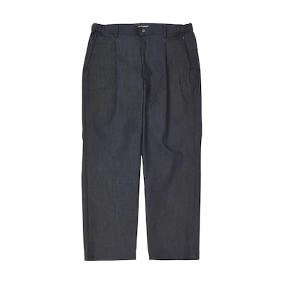 New Balance MET24 Denim Wide Tapered Relaxed Fit Casual Pants Navy Blue Men. AMP35008-IN