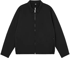 New Balance Met24 Harrington Solid Zip-Up Collared Jacket JMJL1514-BK New Balance Met24 Harrington Solid Zip-Up Collared Jacket JMJL1514-BK