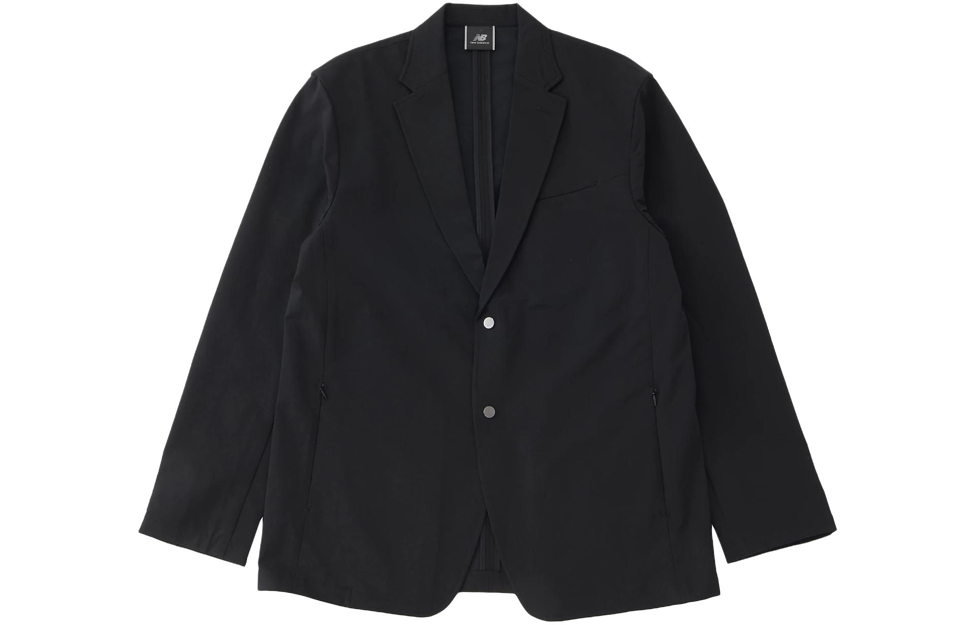 Order New Balance Met24 Single Breasted Blazer Long Sleeve Jacket Black Men. AMJ45000-BK