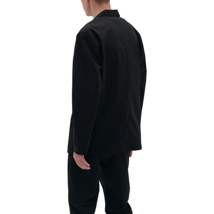 Details for New Balance Met24 Single Breasted Blazer Long Sleeve Jacket Black Men. AMJ45000-BK