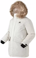 New Balance Mid-Length Hooded Down Jacket Winter Couple Style Ivory White. NBNPA43053-IV New Balance Mid-Length Hooded Down Jacket Winter Couple Style Ivory White. NBNPA43053-IV