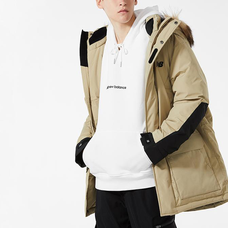 Sizing New Balance Mid-Length Insulated Down Coat Light Brown NP943021-BEI